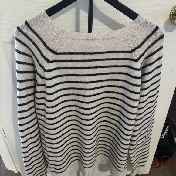 Caslon Black and off White Striped Sweater - Picture 7 of 7